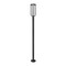 Z-Lite Leland Outdoor Post Mounted Fixture, 1-Light, 9 In.W x 97.25 In.H, Sand Black/Sand Blast 5005PHB-5012P-BK-LED - alternate 6